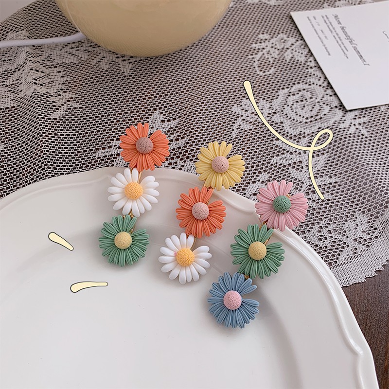 Kẹp Tóc Hình Hoa Cúc Thiết Kế Đơn Giản Thời Trang B868