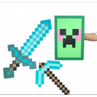 Combo Kiếm Cup Khiên Minecraft - đồ chơi Minecraft