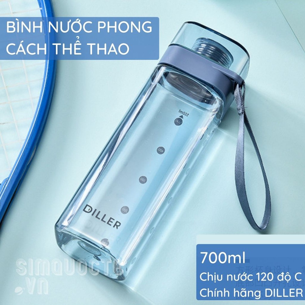 Bình Nước Chia Vạch 700ml DILLER | BigBuy360 - bigbuy360.vn