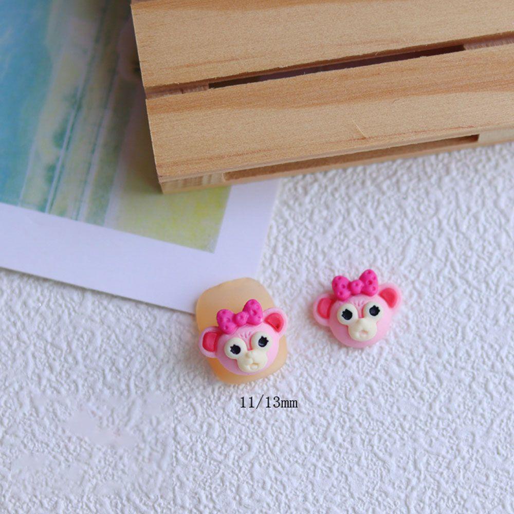 Hs Set 10 Móng Tay Giả Hình Thỏ 3D Dễ Thương Cho Bé Gái