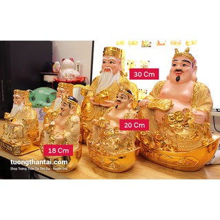 Tượng Thần Tài Thổ Địa Kim Sa Cao 20cm