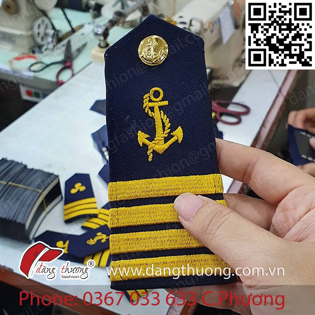 [SHIP HOẢ TỐC ] [CÓ SẴN] Cầu vai galon thuyền trưởng, máy trưởng, đại phó, thủy thủ các loại cao cấp