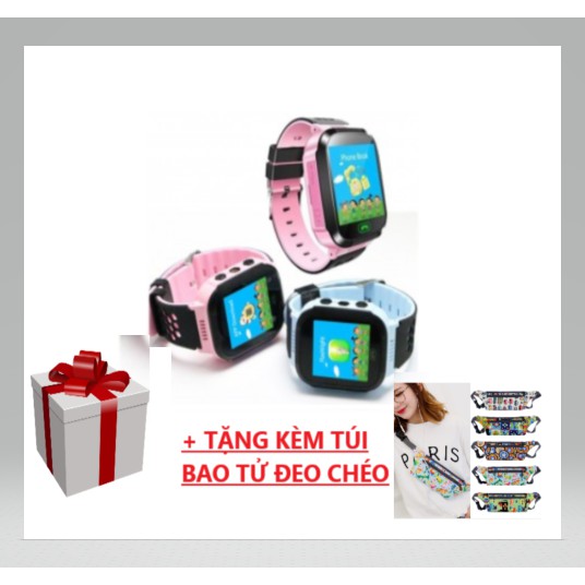 Đồng hồ thông minh định vị trẻ em GPS Tracker Q528 + tặng kèm túi bao tử đeo chéo