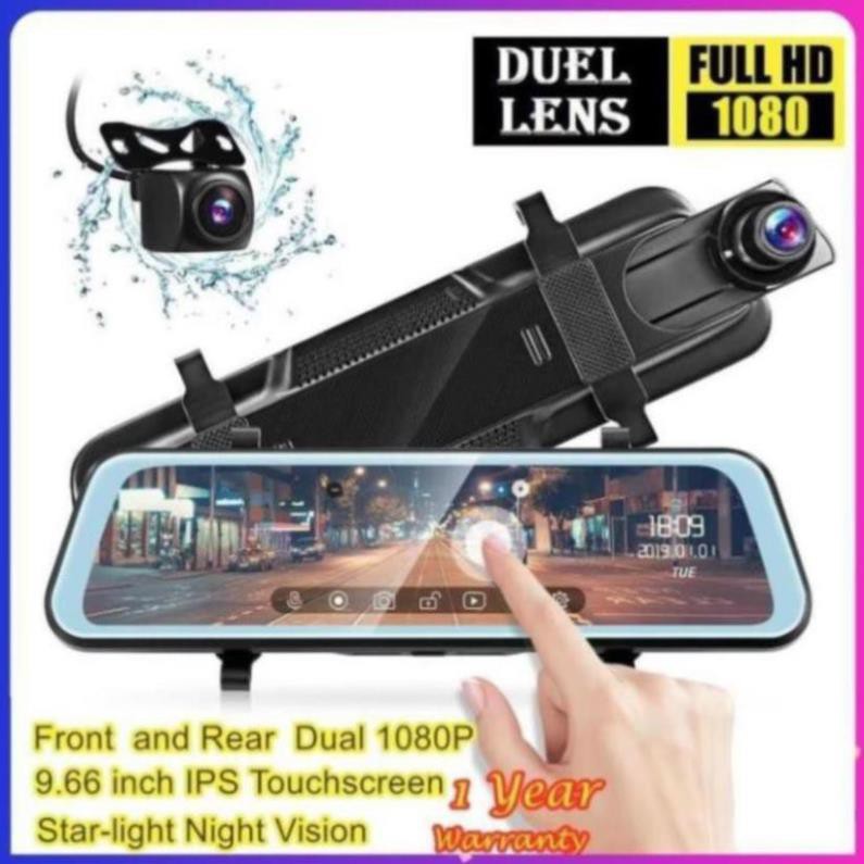 Camera Hành Trình xe ô tô Màn Hình Cảm Ứng 9.66 Inch Ips 1080p Full Hd Cho Xe Hơi💥uy tín💥 | BigBuy360 - bigbuy360.vn