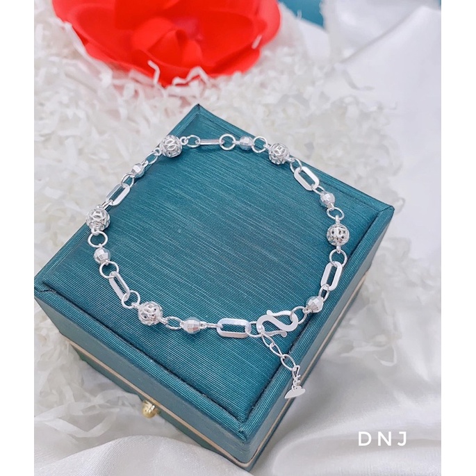 Lắc tay nữ kim tiền tài lộc, sang trọng chuẩn bạc ta sáng đẹp - Kho sỉ bạc Nhất Linh