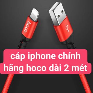 cáp sạc lightning hoco dây dài 2 MÉT
