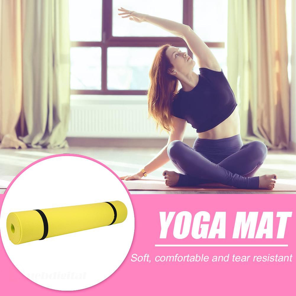 Thảm Tập Yoga Dày 4mm / 6mm Chống Trượt Thân Thiện Với Môi Trường