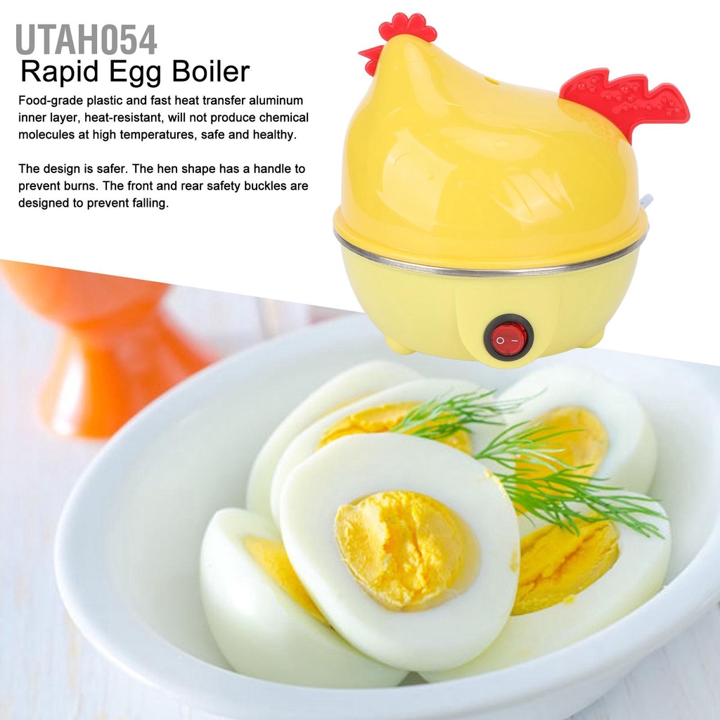 [Hàng Sẵn] Máy Hấp Trứng Hình Gà 7 Ngăn Đa Năng Tiện Dụng【Utah054】