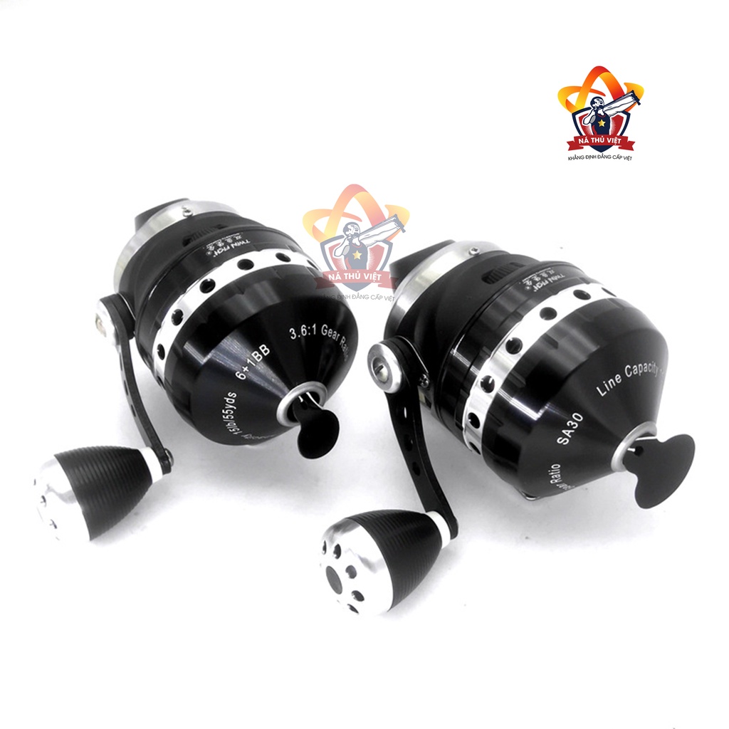 [Giá Tốt] Máy thu cước chất lượng cao SA30 cho cần câu cá, ná bắn cá, chất liệu thép, vòng tua lớn lực mạnh siêu bền