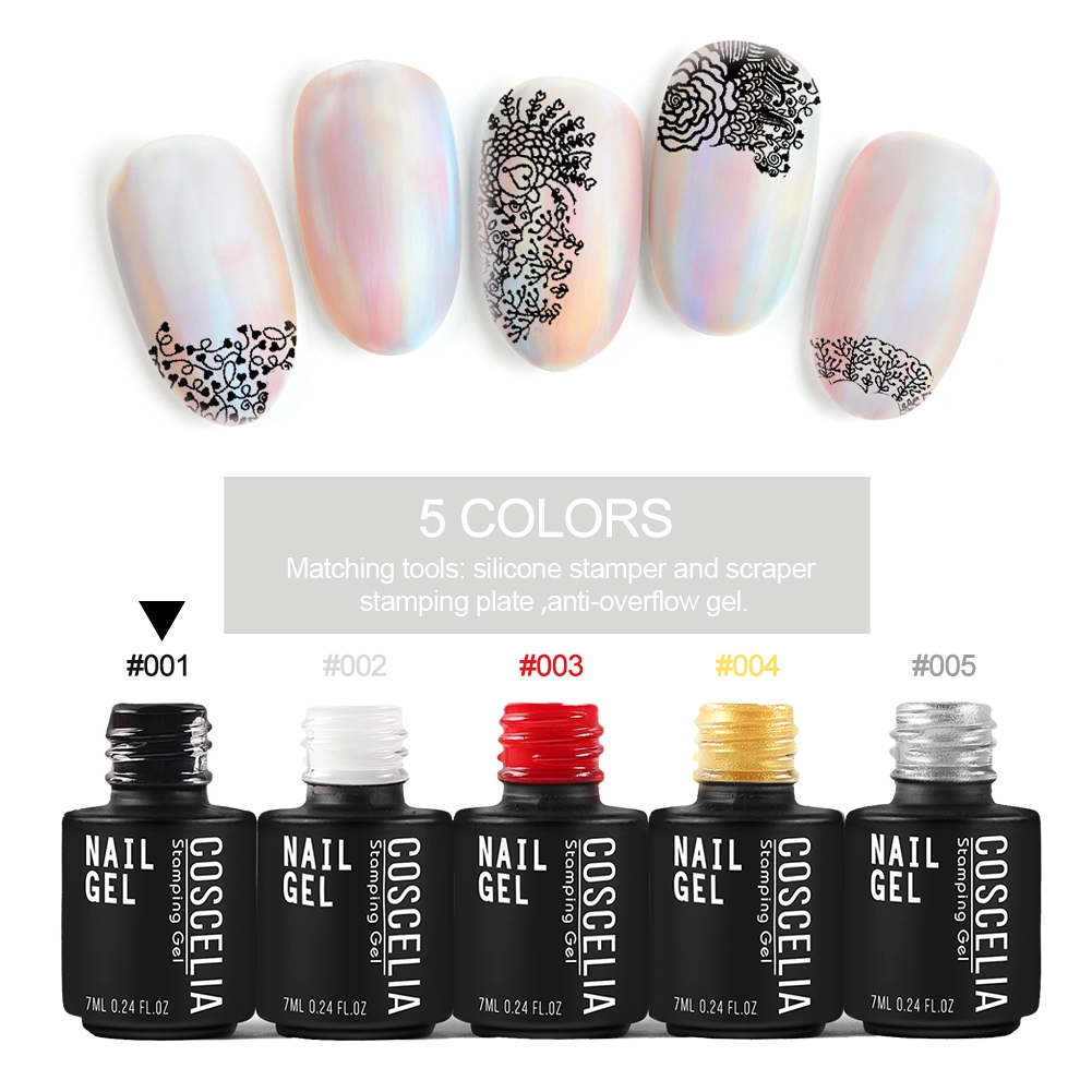 [Hàng mới về] Lọ Gel Sơn Móng Tay Coscelia 7ml 5 Màu Sắc Tùy Chọn Trang Trí Nghệ Thuật