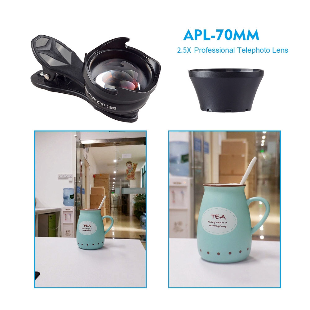 điện thoại APEXEL 2in1 chuyên nghiệp Lens kit 2.5x Lens kính thiên văn + 238 độ Lens siêu fisheye Lente