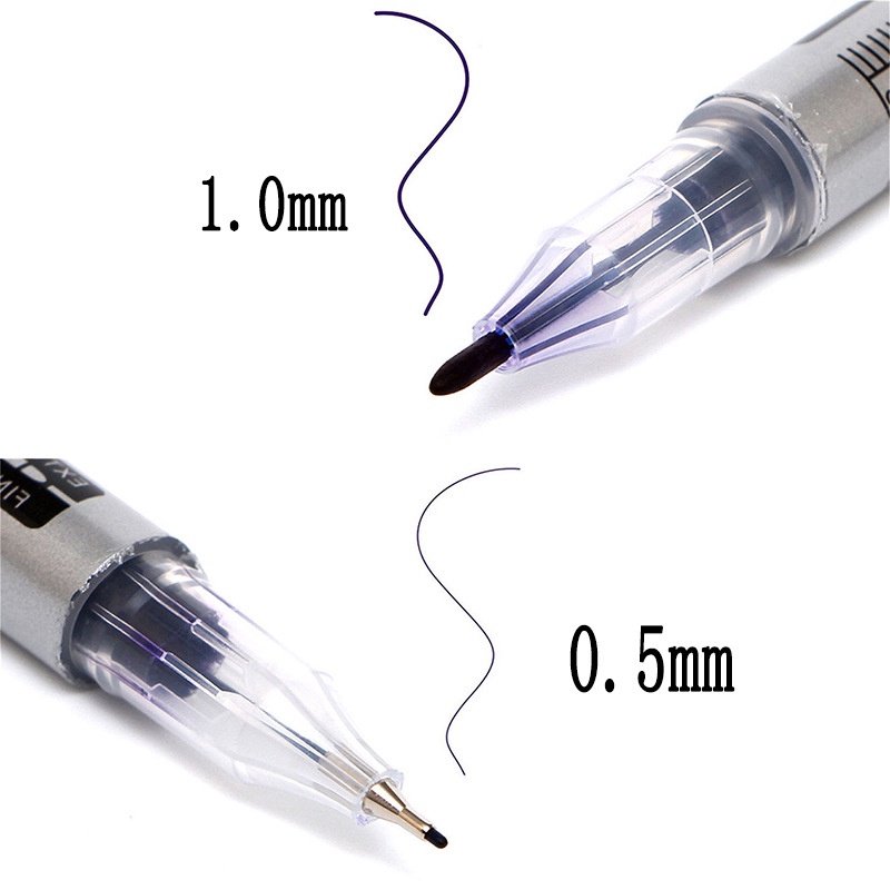 Bút Đánh Dấu Hình Xăm Hai Đầu Không Dùng Điện Chống Thấm Nước Phong Cách Hàn Quốc