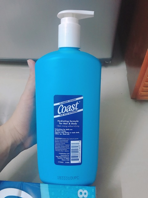 Tắm gội coast 964ml Mỹ