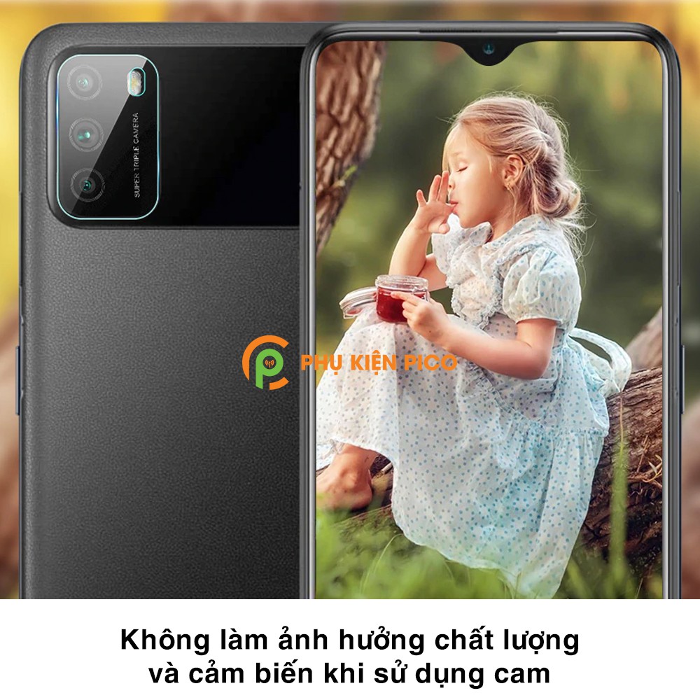 Cường lực camera Xiaomi Poco M3 trong suốt độ cứng 9H chống trầy xước, va đập - Dán camera Xiaomi Poco M3