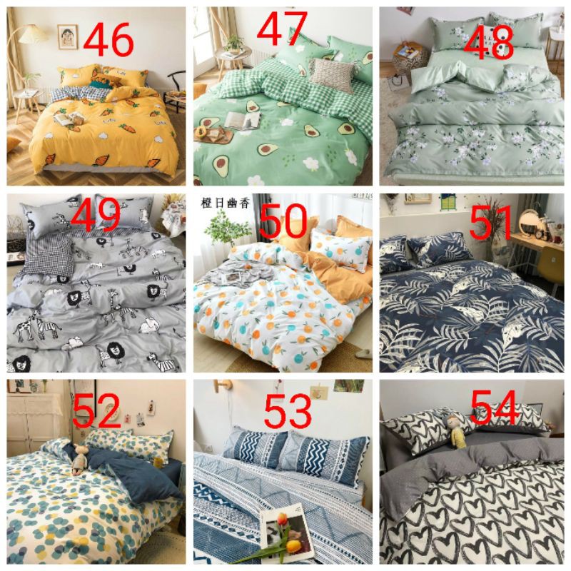 ( BỘ 5 MÓN) Bộ chăn ga gối cotton poly nhập khẩu mẫu mới nhất (chọn mẫu)