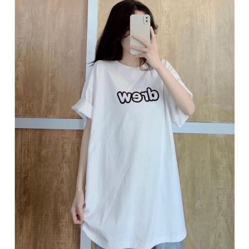 Áo phông thun 3158 cotton khô form rộng nam nữ unisex drew