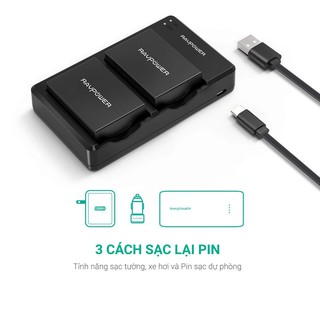 [Mã 99ELHA giảm 7% đơn 300K] Bộ pin sạc RAVpower LP-E8 cho Canon