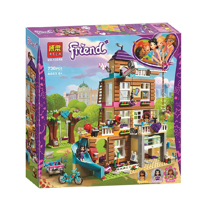 Đồ chơi Lắp ghép Mô hình FriendsBela 10859 Friendship House Ngôi nhà tình