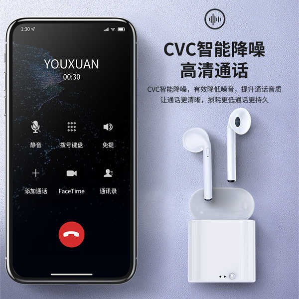 Tai Nghe Bluetooth Không Dây Tích Hợp Micro Cho Xiaomi Oppo Huawei Vivo Android Iphone 7