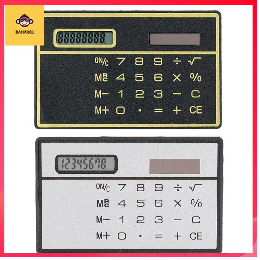 Máy tính mini siêu mỏng điện tử năng lượng mặt trời loại thẻ di động màn hình cảm ứng sinh viên món quà nhỏ món quà sáng tạo dễ thương | BigBuy360 - bigbuy360.vn