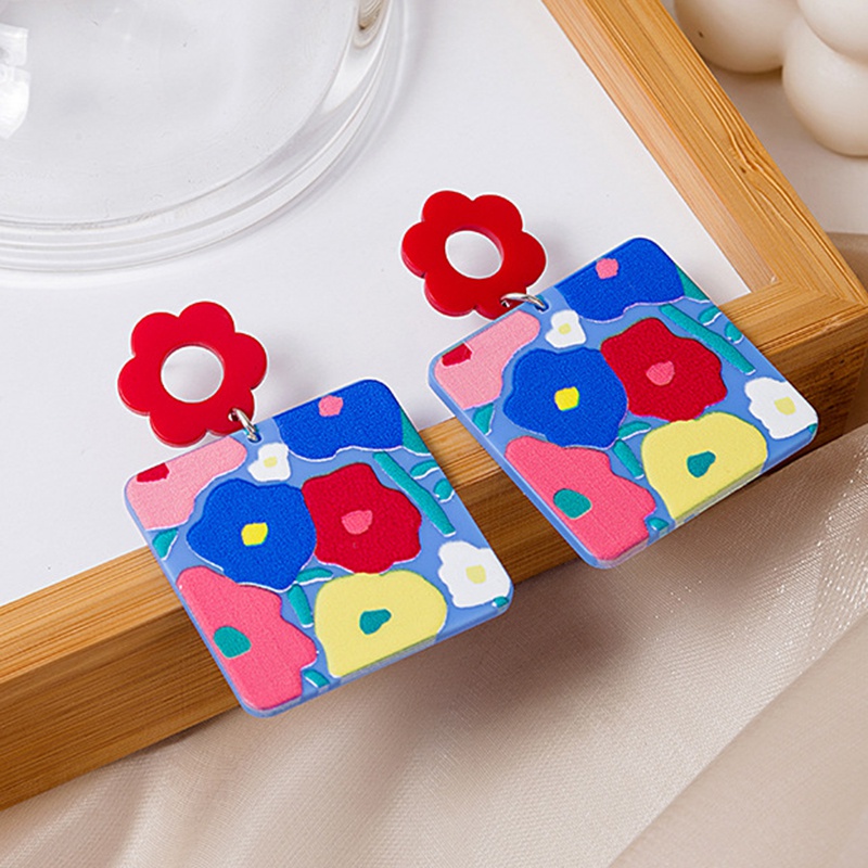 1 Đôi Bông Tai Xỏ Lỗ Hình Trái Tim Thời Trang Dành Cho Tuổi Teen Và Nữ