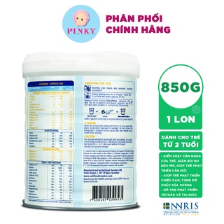 Sữa bột NutiFood GrowPlus+ Hộp 850gr (Trắng)