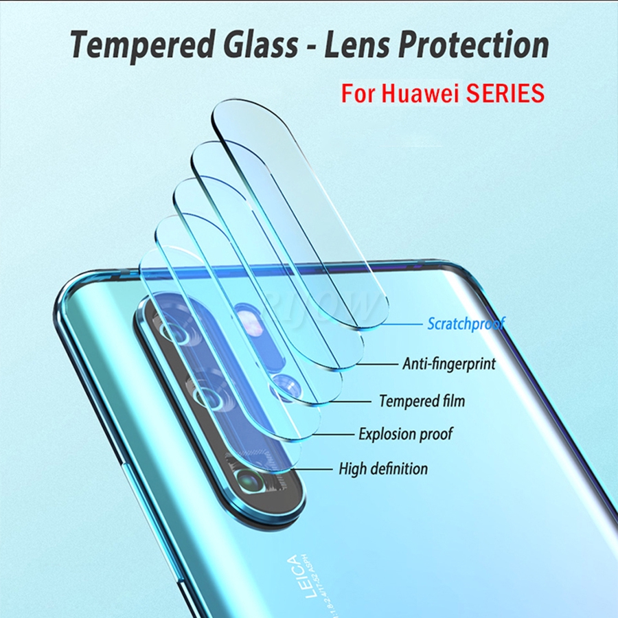 Kính cường lực bảo vệ ống kính camera cho Huawei P Mate 20 30 Pro Lite Honor 8 10 X View
