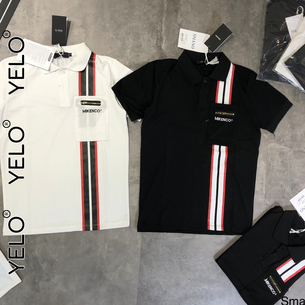 Áo Polo Nam, Áo Thun Cổ Bẻ Kẻ Sọc Phối Túi Thời Trang Sang Trọng Chất Liệu Thun Cá Sấu Cao Cấp YELO- AC105 | BigBuy360 - bigbuy360.vn