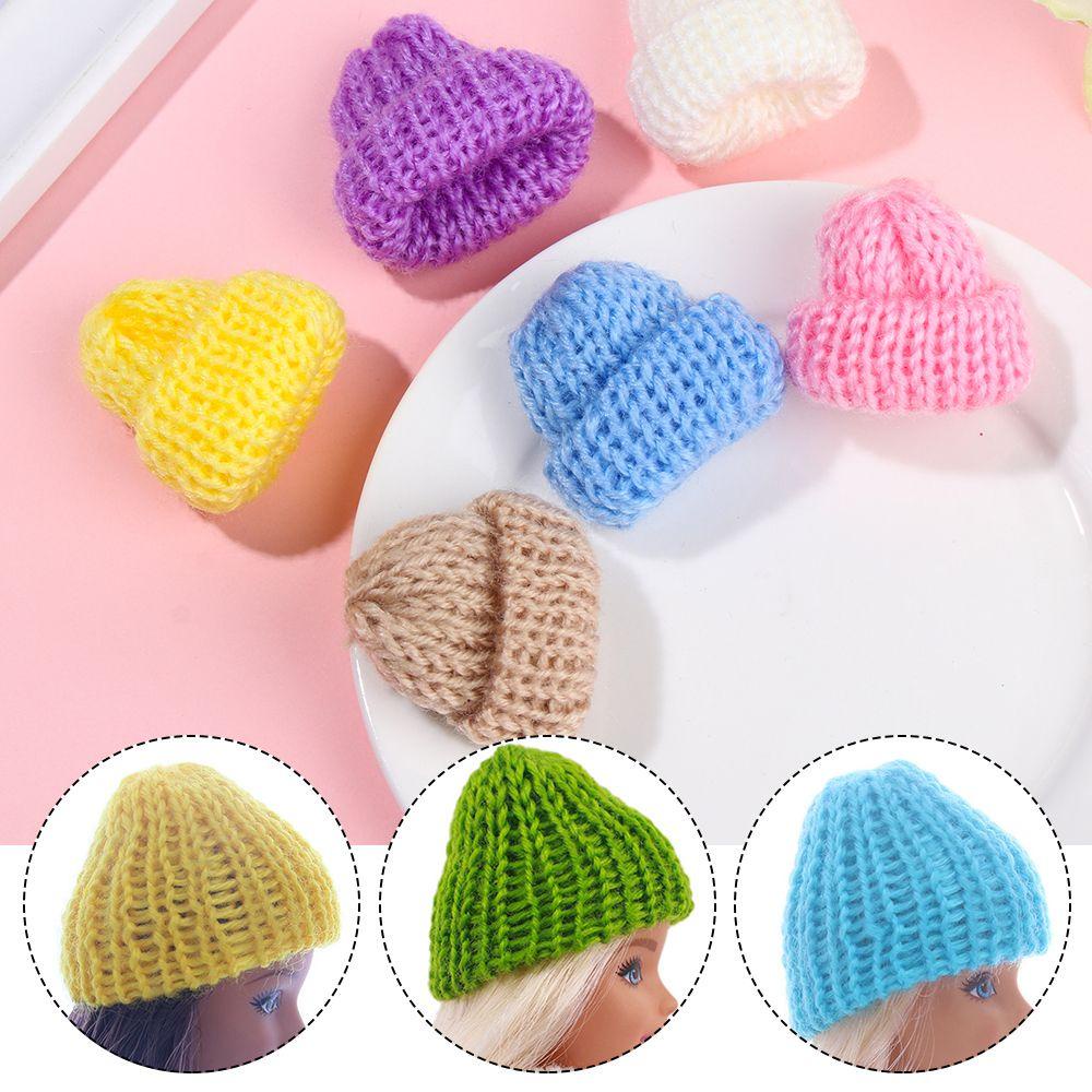 RAINBOW Set 5 Nón Len Mini Xinh Xắn Cho Nhà Búp Bê