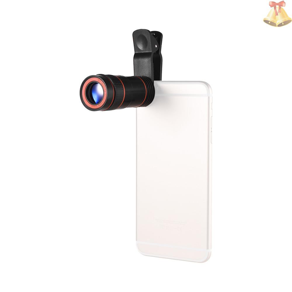 ONE 8X Zoom Optical Smartphone Telephoto Lens Portable Mobile Phone Telescope Lens with Clip Universal for iPhone Samsung HUAWEI Xiaomi HTC Most Phones
