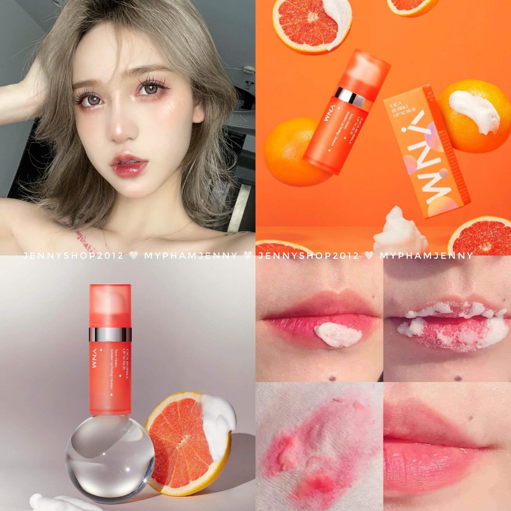 Tẩy Da Chết Môi Sủi Bọt YNM Cica Bubble Lip Scrub