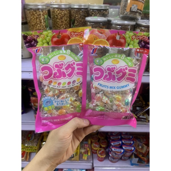 Kẹo Mềm Nhân Trái Cây 8 Vị Nhật Bản 100g
