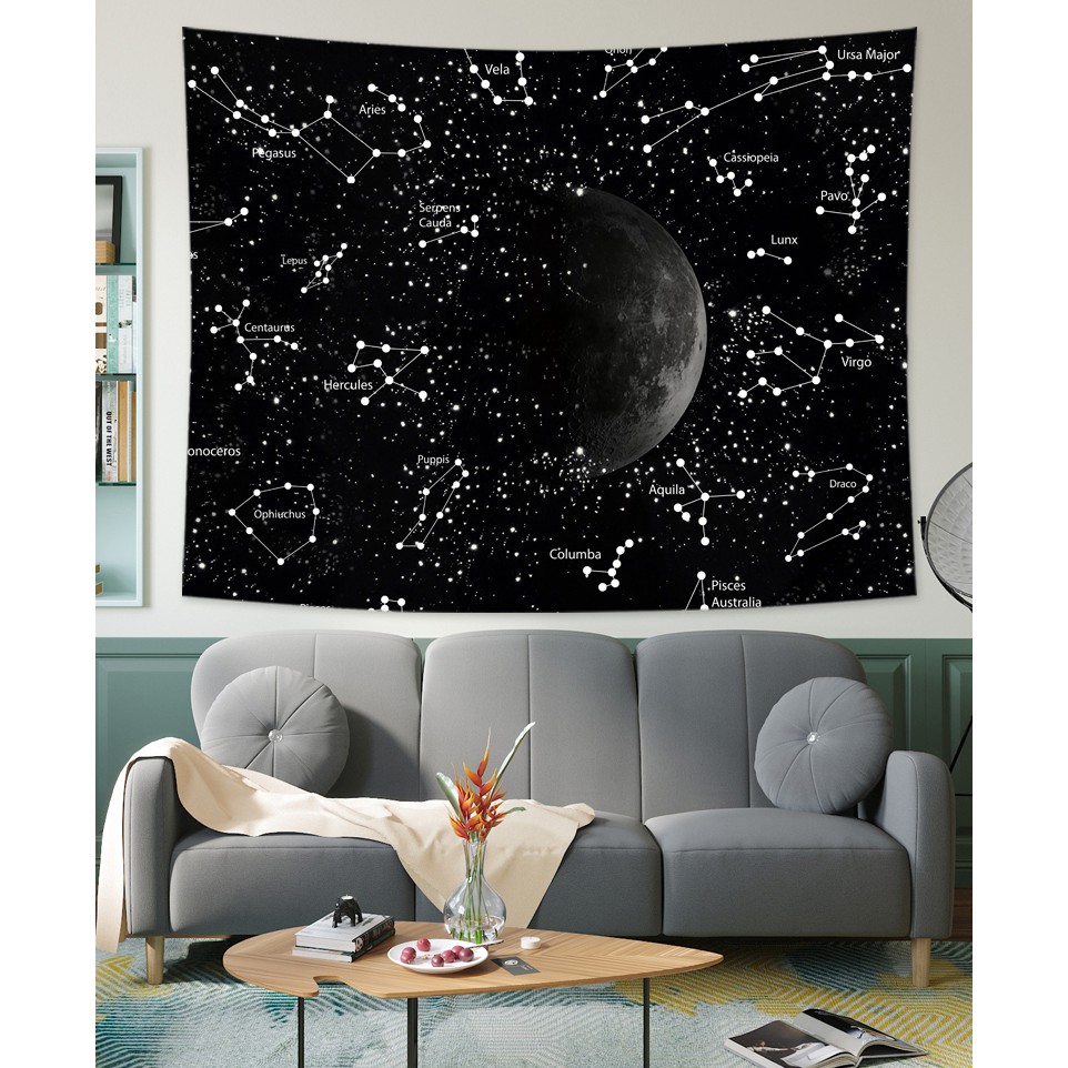 [ĐẸP - SẴN] Bộ sưu tập đen huyền bí (Mẫu mới về) - Tranh Vải treo tường Decor phòng hot nhất 2020 (TẶNG kèm 01 bộ móc t)