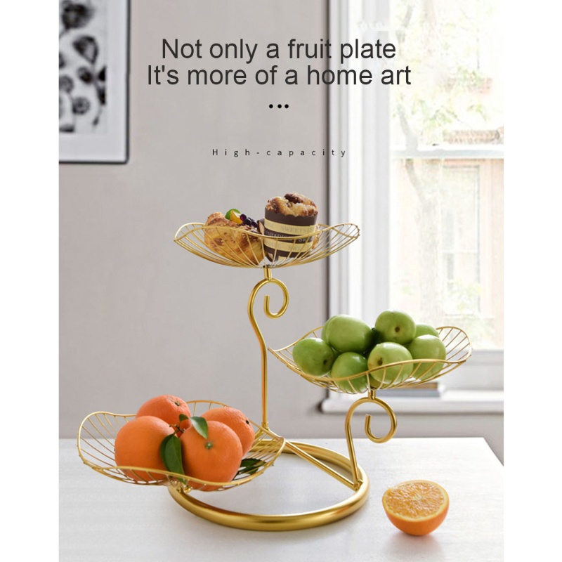 Khay Đựng Trái Cây Ba Tầng Tiện Lợi