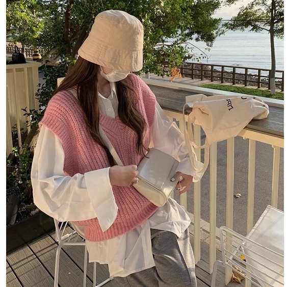 Áo Sweater Dệt Kim Cổ Chữ V Thời Trang Mùa Thu Cho Nữ 77