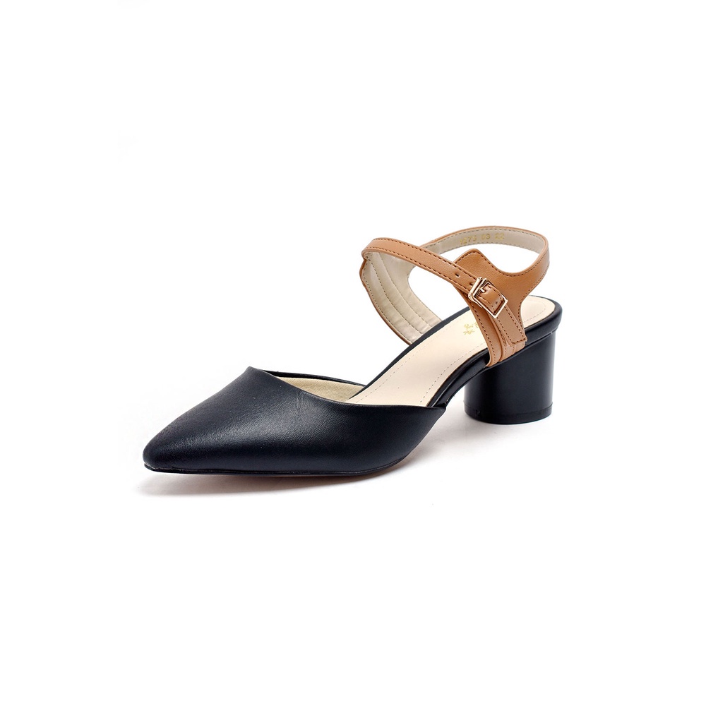 Giày xăng đan gót thấp Merly 1275, Giày gót 5p, Giày sandal big size, Giày sandal bit mũi, Giày nữ cao gót PO