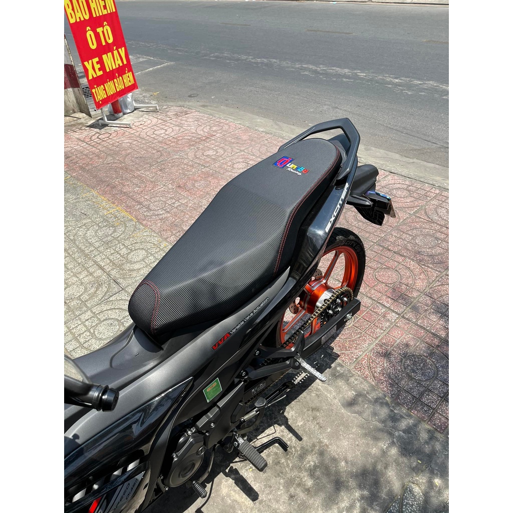 Combo yên Nệm + Da 3D liên á , bao êm , gọt góc cạnh gắn Exciter 155 các đời