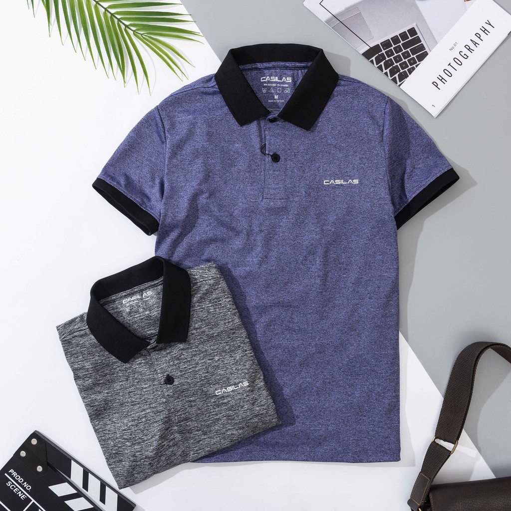 Áo thun nam cổ bẻ cao cấp chất vải thun CVC cao cấp form regular fit CSL-P2107 CASILAS | BigBuy360 - bigbuy360.vn