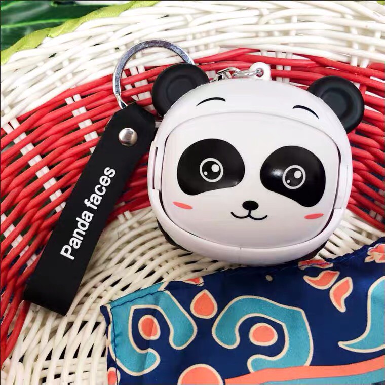 Móc khóa Gấu trúc 6 gương mặt biểu cảm cực kì độc đáo trang trí túi, balo, làm quà tặng bạn bè người thân - Ráp