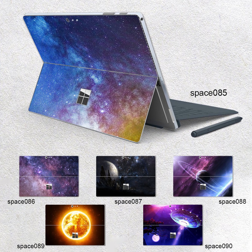 Skin dán hình không gian x15 cho Surface Go, Pro 2, Pro 3, Pro 4, Pro 5, Pro 6, Pro 7, Pro X