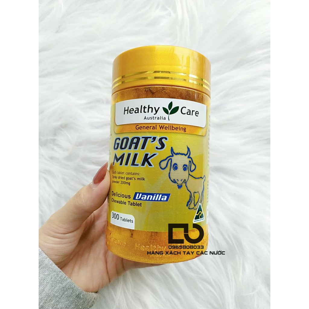Sữa Dê Cô Đặc Dạng Viên Goat Milk Healthy Care Úc