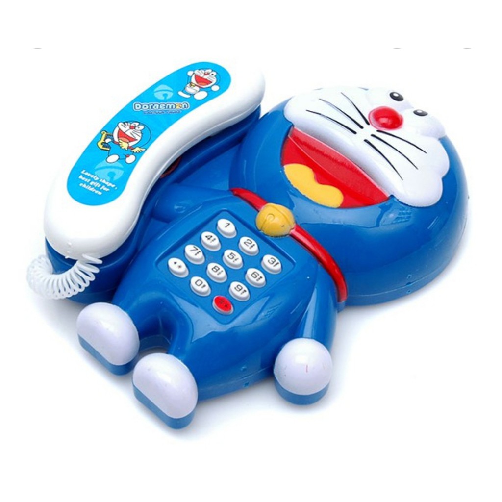 Đồ chơi điện thoại bàn Doraemon tặng kèm pin