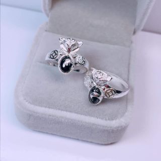 Nhẫn bạc ta hồ ly đá phong thủy