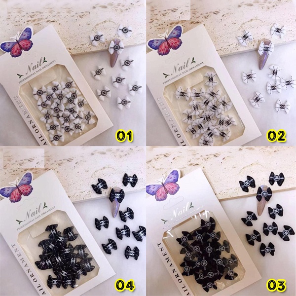 Set charm nail giả bột gắn móng cực xinh