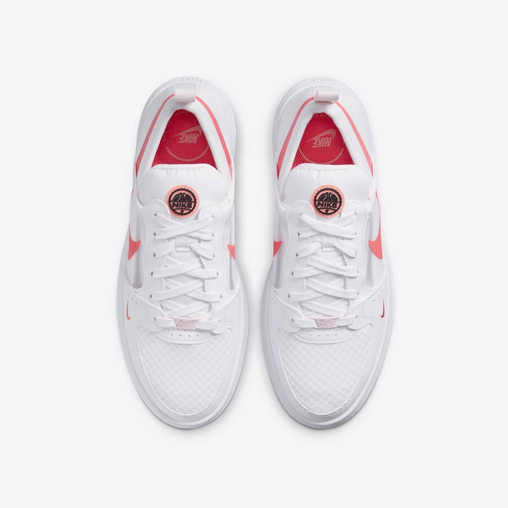 Giày Thể Thao Nữ Nike Court Vision CHÍNH HÃNG Nike Court Vision Alta Text White Magic Ember [CW6536-101] SimpleCHÍNH