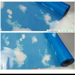 3m Decal dán kính hoạ tiết mây trắng