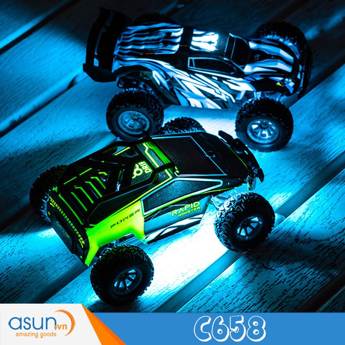 Xe Điều Khiển Mini C658 1:32 Micro RC Off road Car 20km/h