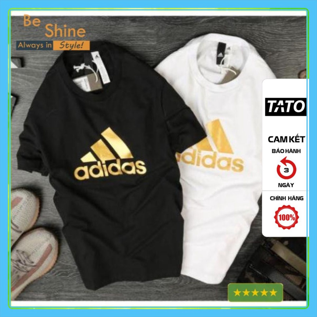 Áo Thun Unisex Form Rộng A.dida DCV In Nhũ Vàng Độc Đáo  Áo Phông Tay Lỡ Cotton Cổ Tròn - Vải Cotton Thoáng  Mát TATO