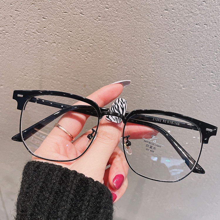 Gọng kính cận VIENDO tròng đổi màu chống ánh sáng xanh tia uv có độ cắt theo mặt tròn vuông yêu cầu thời trang cho nam và nữ