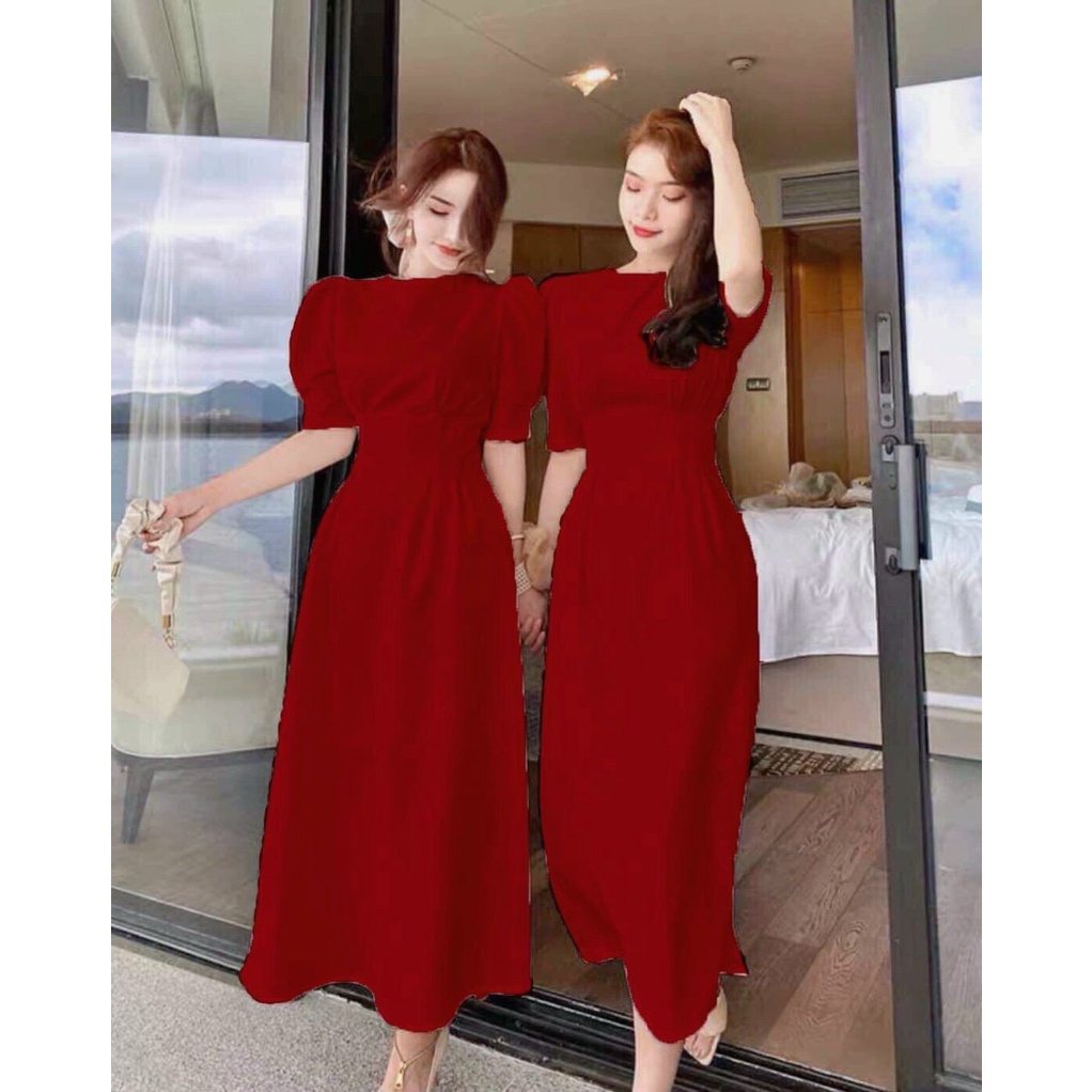 Đầm Đỏ Dự Tiệc AKARA H060 Phù Hợp Dự Tiệc Dạo Phố | BigBuy360 - bigbuy360.vn